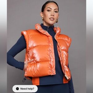Carbon38 Orange Puffer Vest